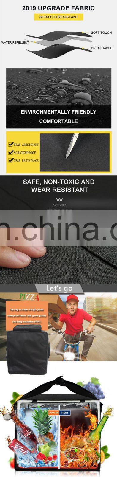 Cooler Insulated Hot Bag For Food Delivery Bag Motorcycle, Insulated Cooler Heated Thermal Custom Food Delivery Bag!