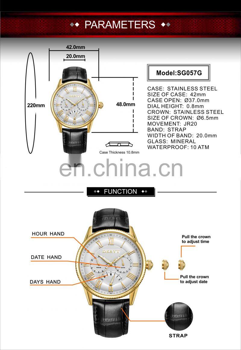 Best Selling High Quality Japan Movt Watches Stainless Steel Black Dial Quartz Wristwatches Mens Minimalist Watch