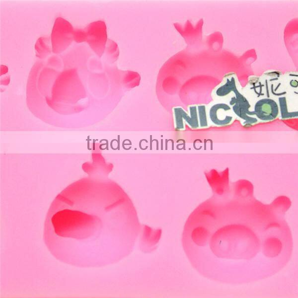 Unique design hot sale silicone fondant cake mold