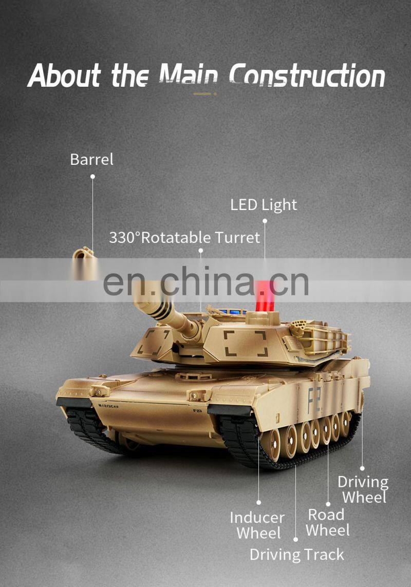JJRC Q90 RC Tank KidToy Turret Rotation Military Battle Tank