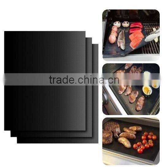 40cm x 33cm Reusable BBQ Grill Mat Hotplate Liner Oven & Baking Non stick Cooking Sheet