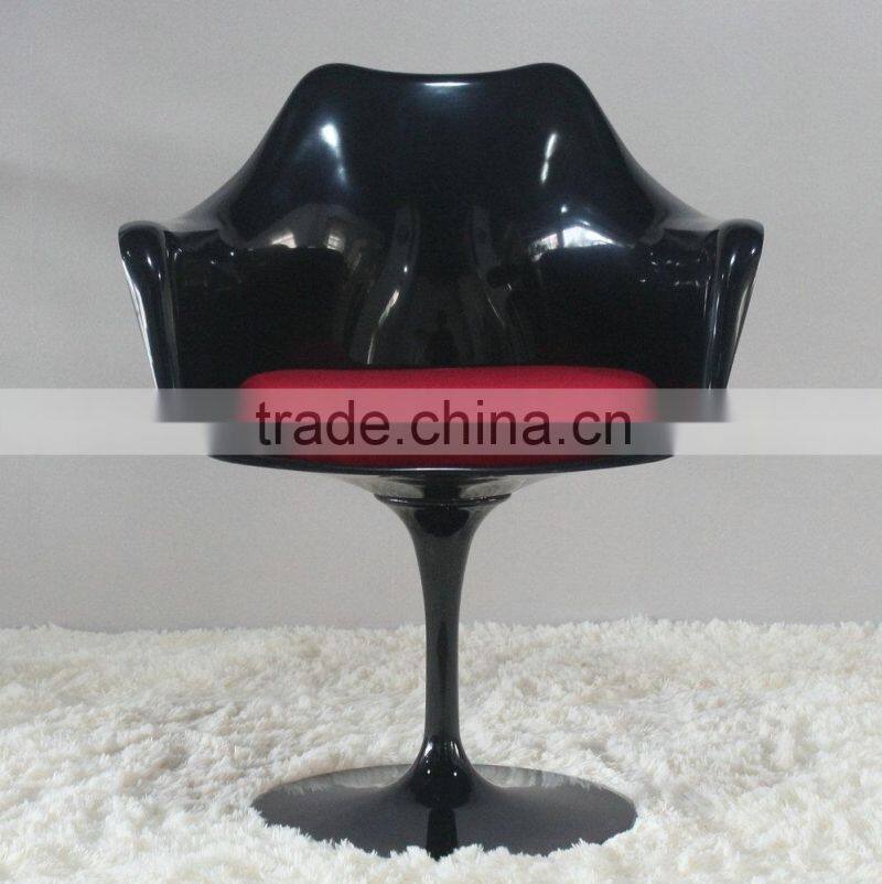 Commercial furniture ABS shell tulip arm chair bar chair