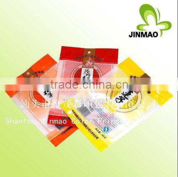 Plasitc heat seal food packaging bag for wild food