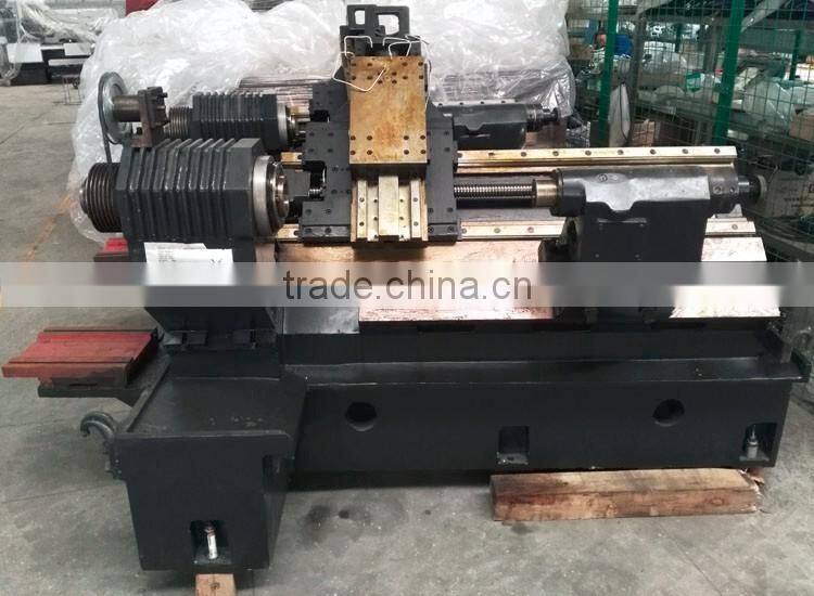 low cost cnc lathe machine CKX500L with 10'' hydraulic chuck servo spindle motor hydraulic tool turret