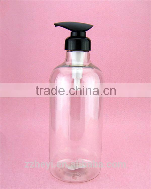 36oz 1020ml clear special neck plastic shampoo bottle for sale