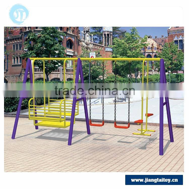 JT16-10802 Outdoor park adult combine swing for steel garden swing