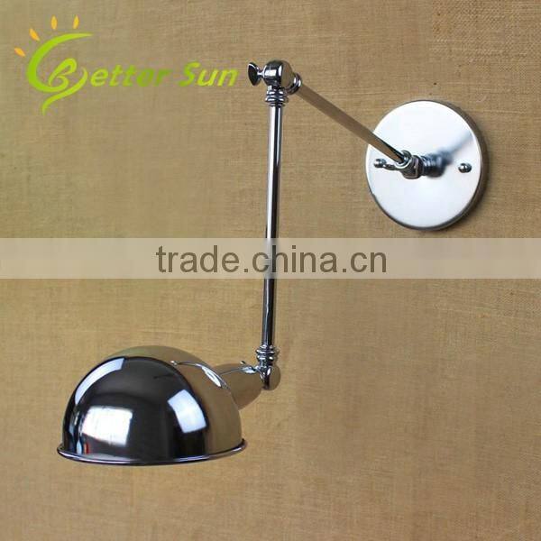Adjustable Machine Arm Chrome Finished Corridor Wall light for Home