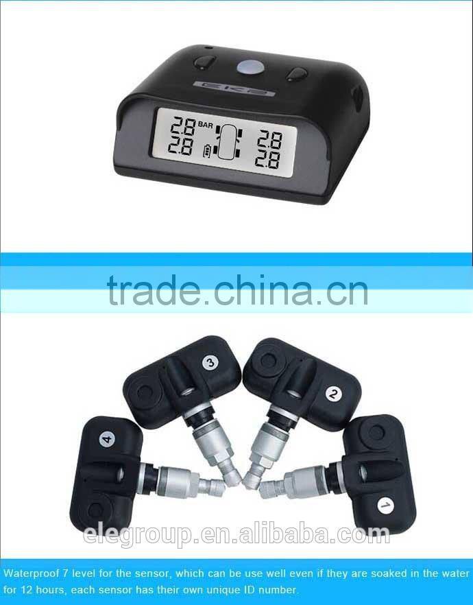 Best sales tpms tire pressure monitoring system with waterproof sensors + LCD monitor