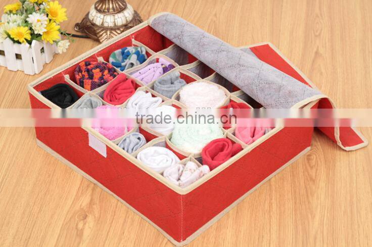 Two Layers of Folding Underwear Drawer Organizer