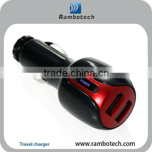 Car charge with usb power port for ipad iphone smartphone wireless charger