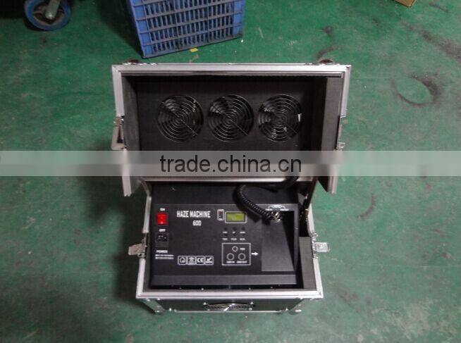 DJ No Warm up time stage 600w dual haze machine with Flycase / flight case , Dual hazer DMX / Remote Control