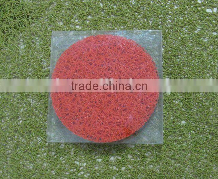 pvc cup mat/cup coaster(can meet REACH 17P standard)