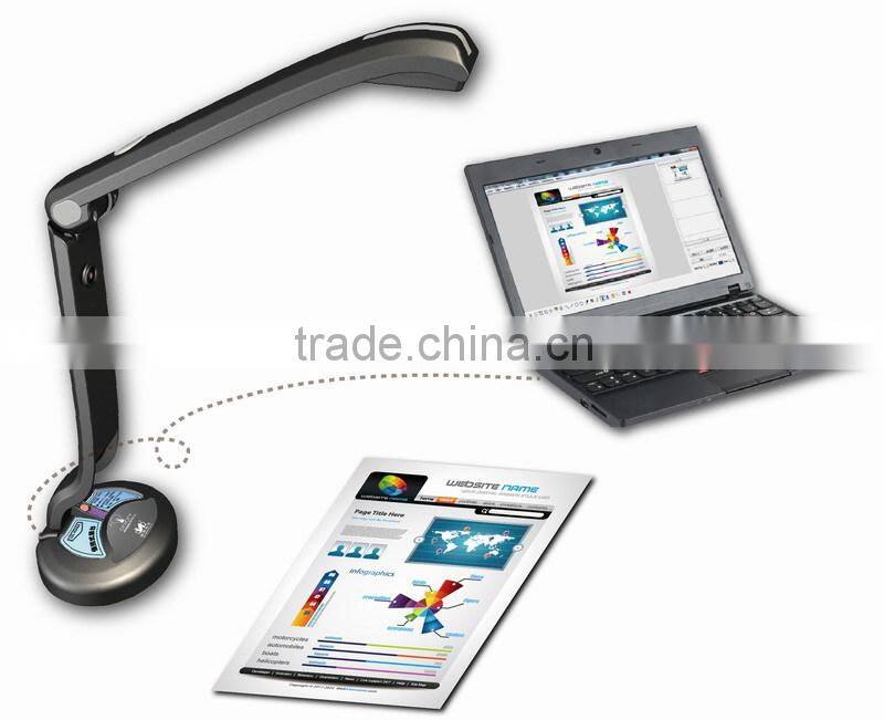 2015 digital education equipment 5MP resolution audio video visualizer, multimedia visual presenter for education and training