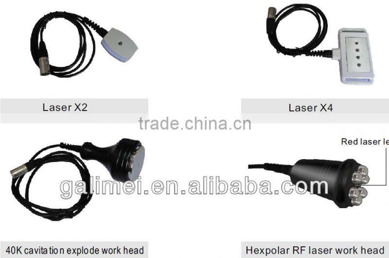 Laser weight loss vacuum therapy supersonic ultrasonic cavitation radio frequency slimming machine