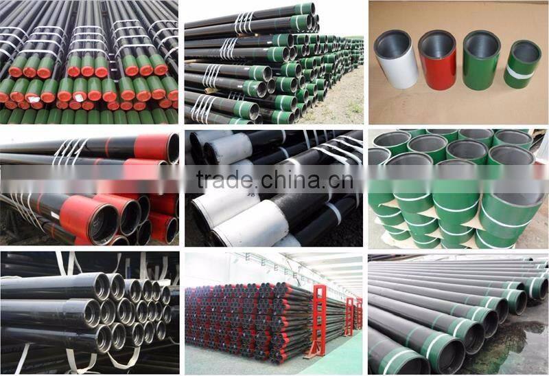 Black painting coupling steel pipe pvc well casing pipe