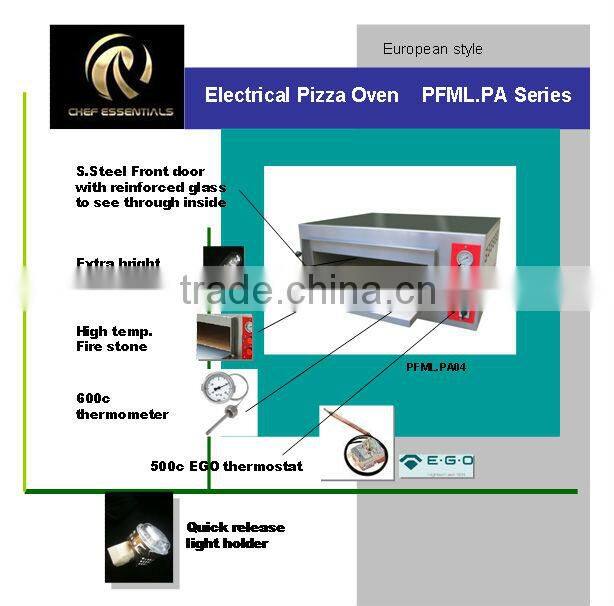 PFML.PA04 12"x 4 professional pizza oven, oringinal German EGO thermostat