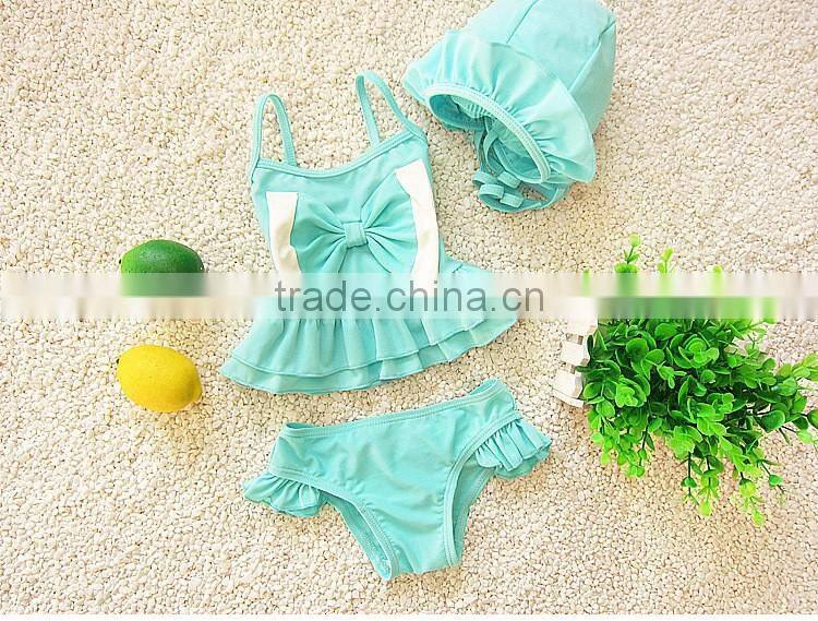 2016 Hot kid swimming suit for beachwear child bikini girl whoelsale kid bathing suit (S017)