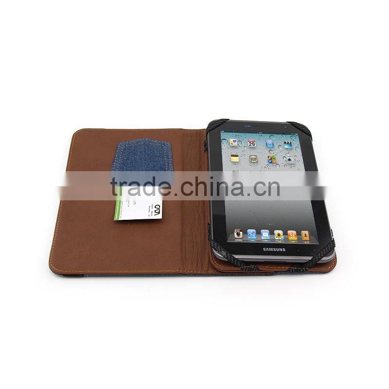 7" universal flip case with stand,Double-face 7" universal flip case,New design & Jeans style universal flip case