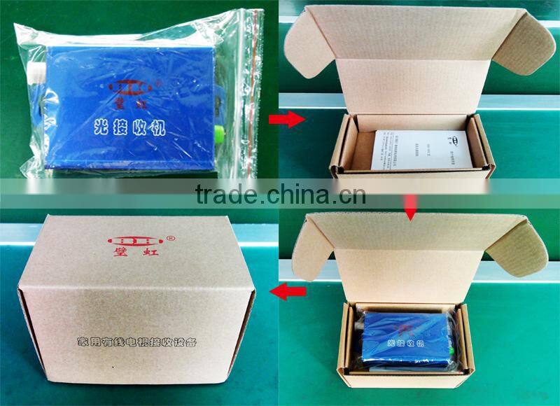 Clamshell packing peak performance 1550nm external modulation optical transmitter