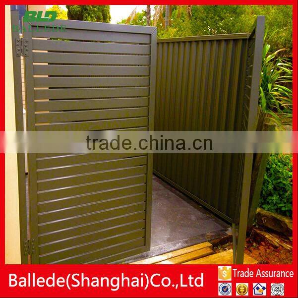 easy install aluminum fixed louvre fence for garden machine