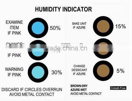 3 dots cobalt free humidity indicator card