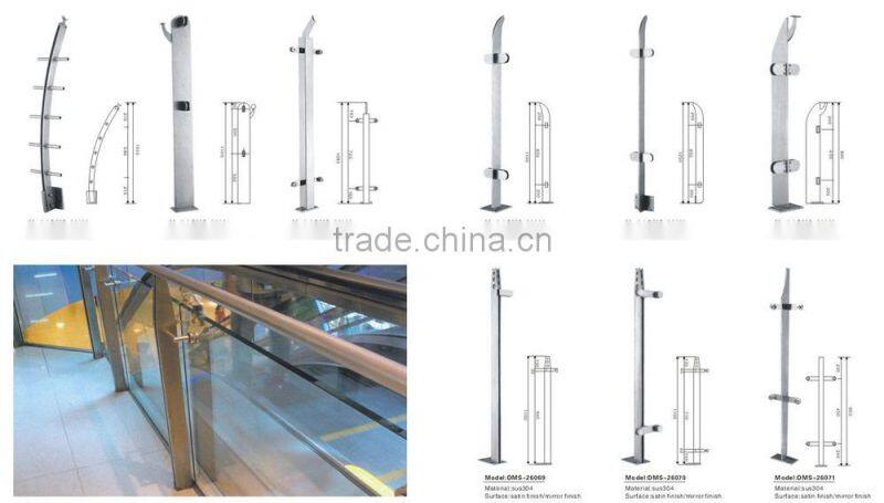 stainless steel 304 316 /balustrad/stainless steel handrail fitting