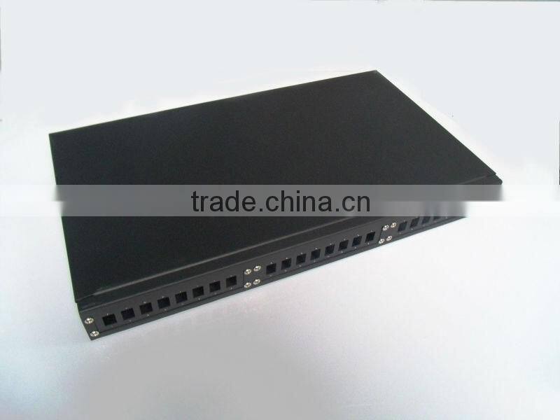 12 FC Cores Fixed rack mounting 1U Fiber Optical Distribution Frame(ODF)