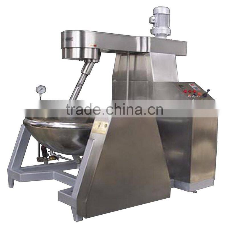 Stainless steel food jacketed mixing kettle with agitator kitchen cabinet accessories
