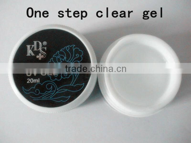 kds High Quality painless white pink and crystal nails uv builder gel to extend nails