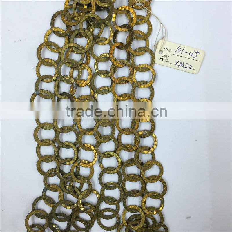 Popular decorative brass handmake chain,Square ellipse chain.Clothing chain, waist chain, bag chain, key chain