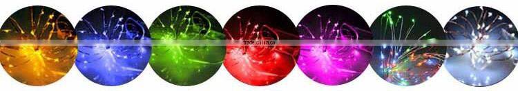 copper coiling fairy whiteled light