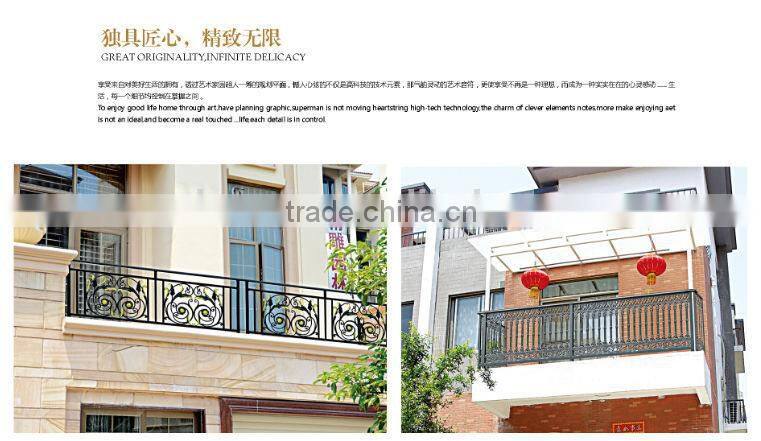 The stair rail accessories with aluminum iron balcony railings design for stairs outside