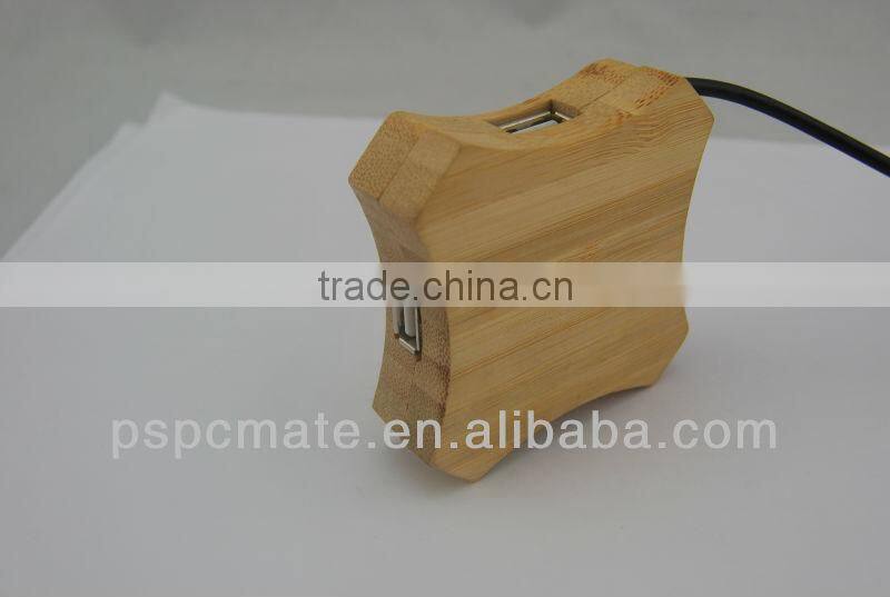 Wooden Usb Hub 4 Port 1.1 or 2.0 Version for Your Options