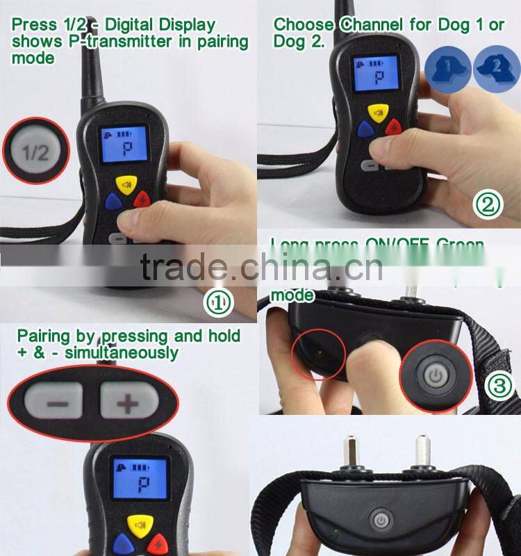 LoreWin PTS-018 Best Rechargeable Anti Bark Collar With Remote Device