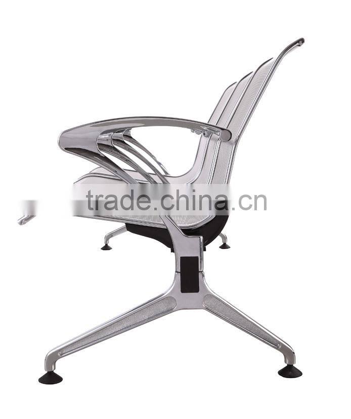 3-seater stainless steel chairs waiting chair SJ622