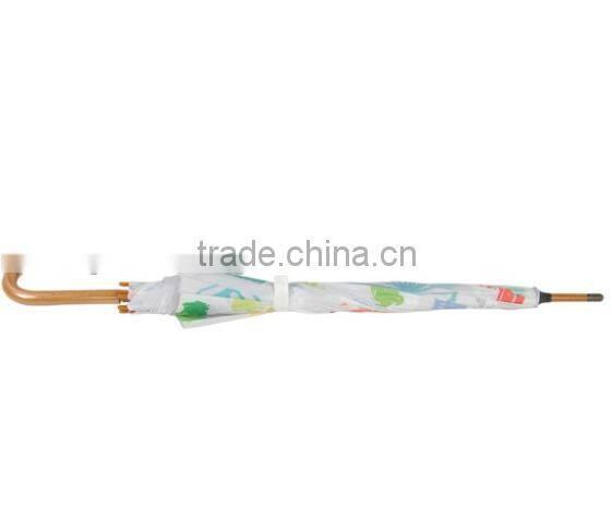 Advertising sun protection wooden straight umbrella parts handle