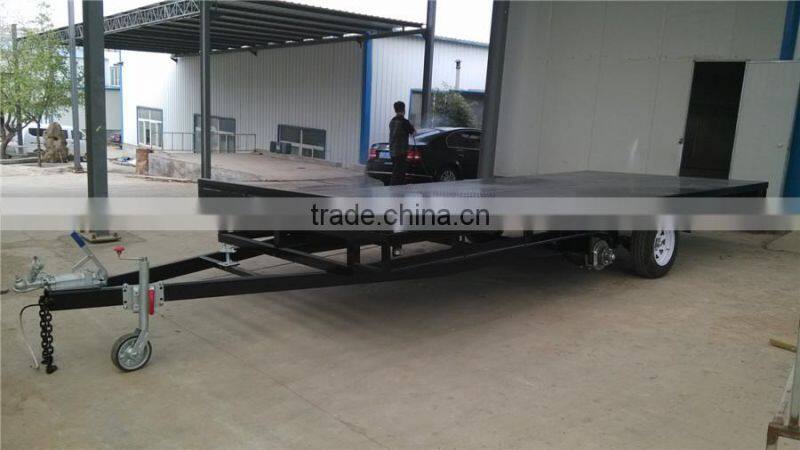 semi cargo box type small box trailer