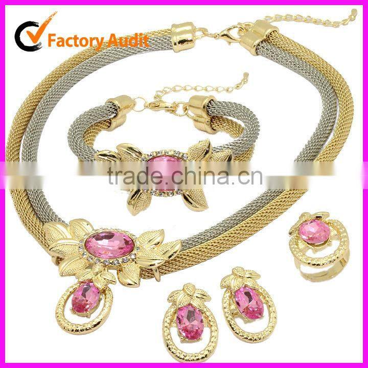2012 18K gold plated gift jewelry set