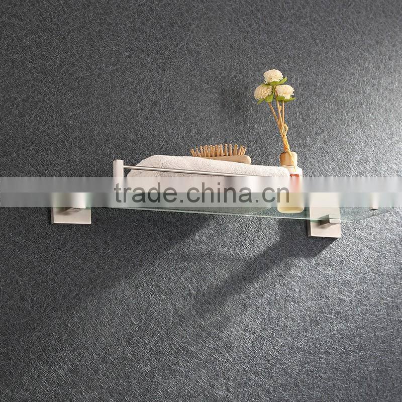 Modern Wall Mounted square shape glass shelf