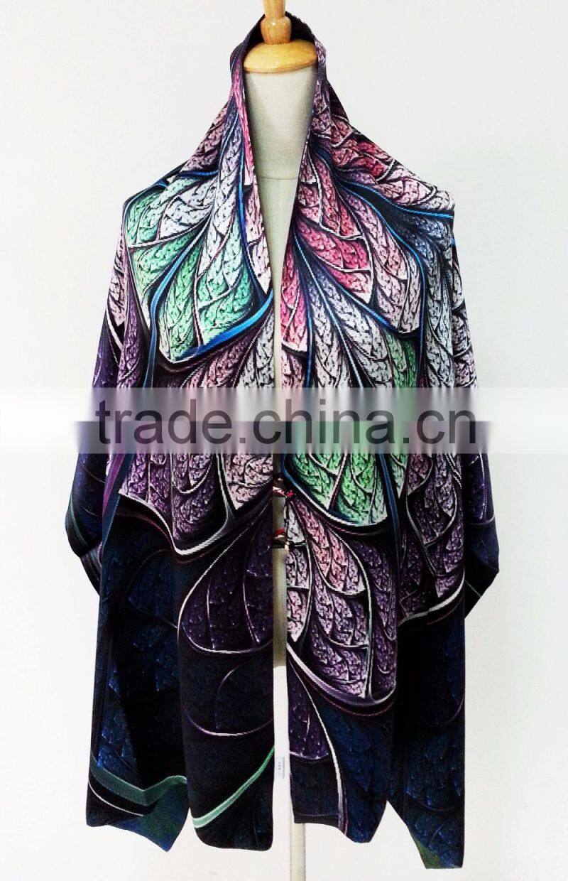 double-layer silk scarf