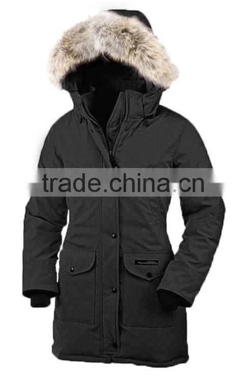 the latest coat styles for women fur hooded green coat goose feather jacket, women down coat