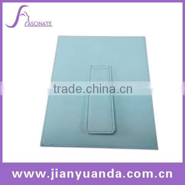 Faux Leather foldable square makeup mirror