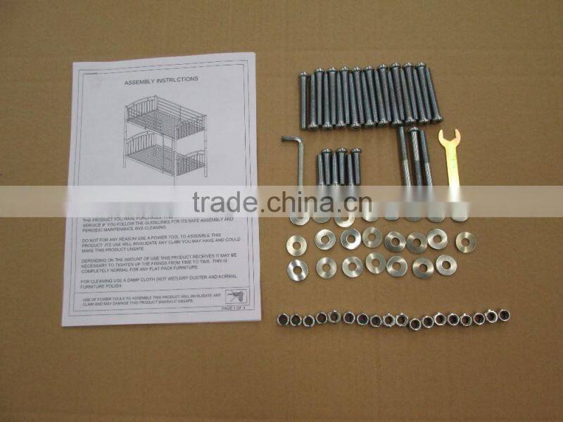 2016 heavy duty modern metal children bunk bed for home school dormitory use