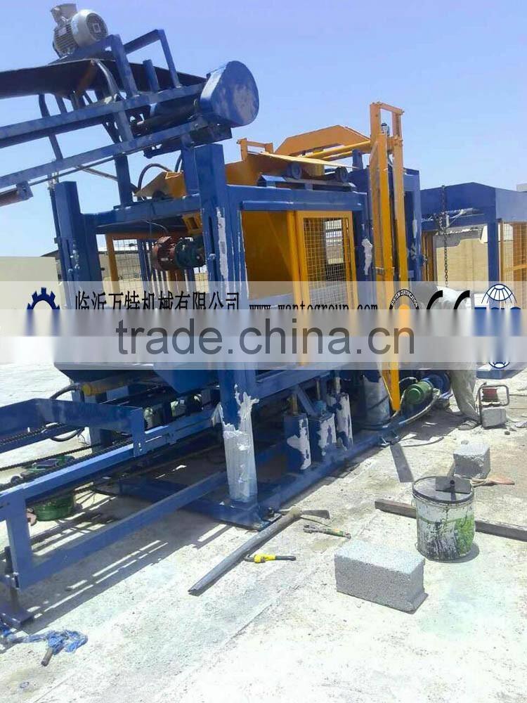 WANTE BRAND China product QT8-15 fully automatic block making machine line with high capacity in Oman