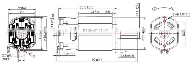 High Voltage Brushed Magnetic Motor