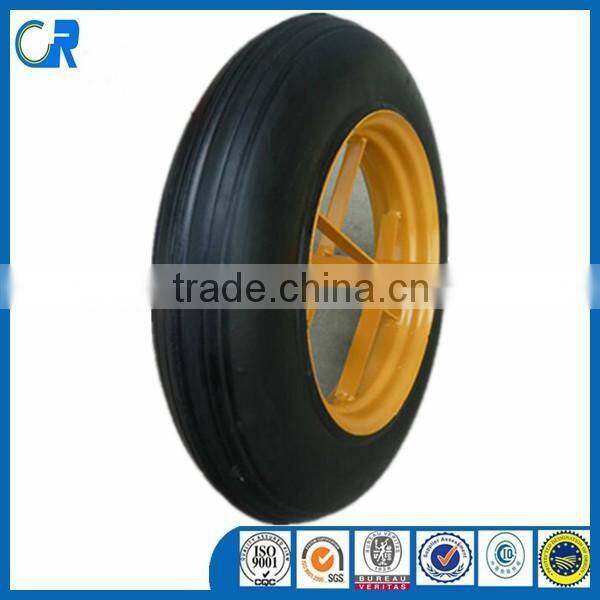 Heavy duty wheelbarrow solid wheels