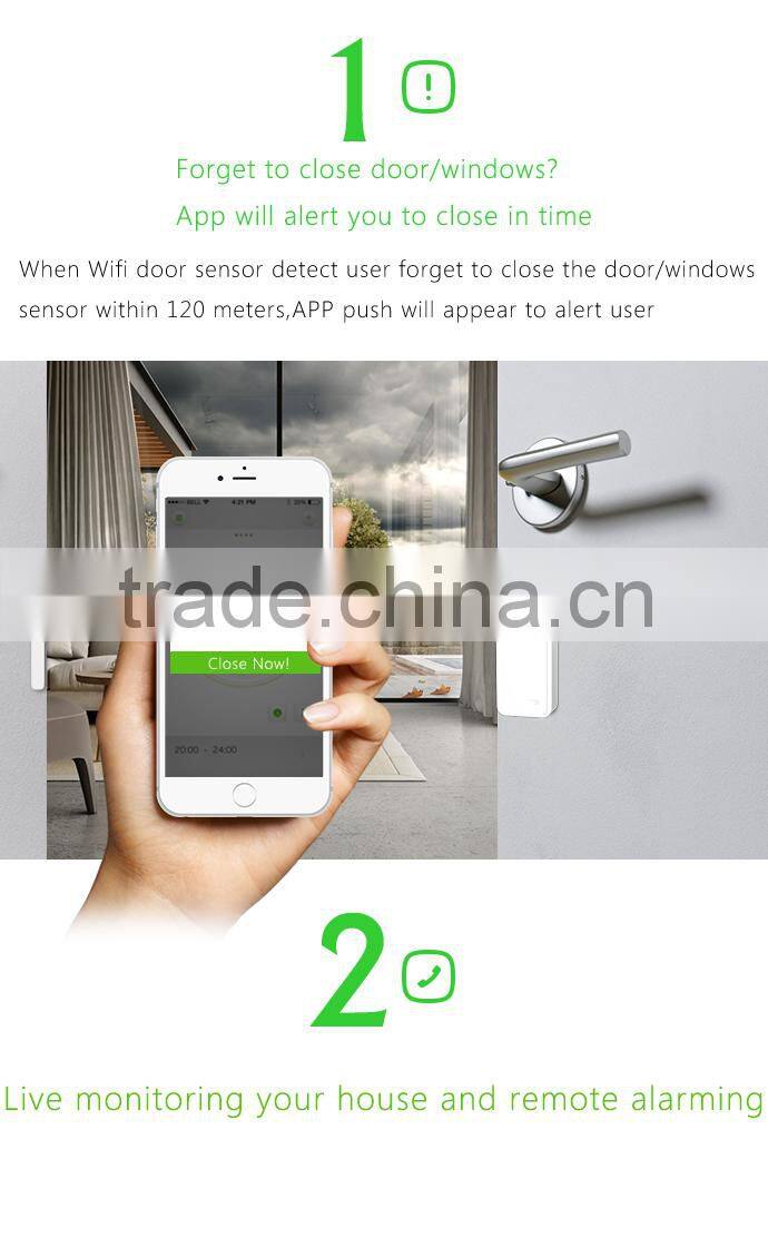 Door sensor & wireless door sensor with WIFI and APP