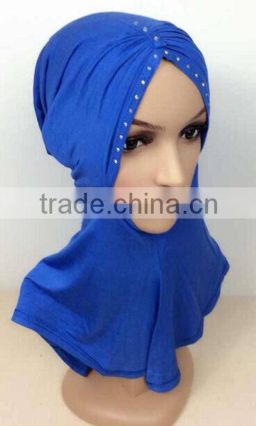 C066 new style big size ninja inner underscarf with rhinestones,full underscarf to cover neck