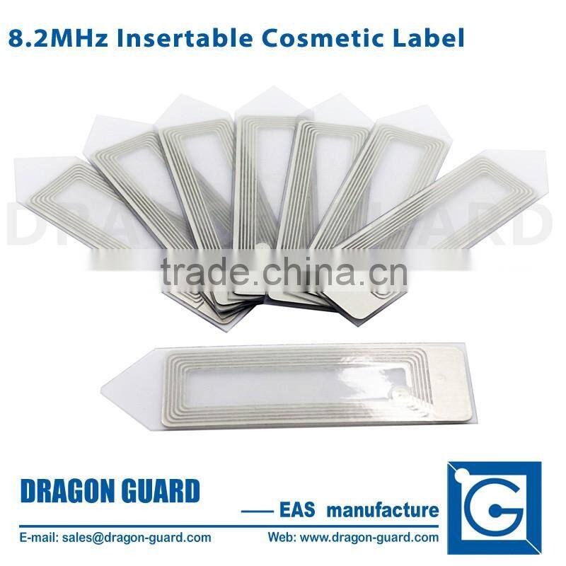 Cosmetic anti-theft RF Insertable Label,8.2mhz cosmetic label