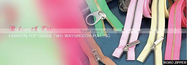 No.5 pink color closed end waterproof zipper